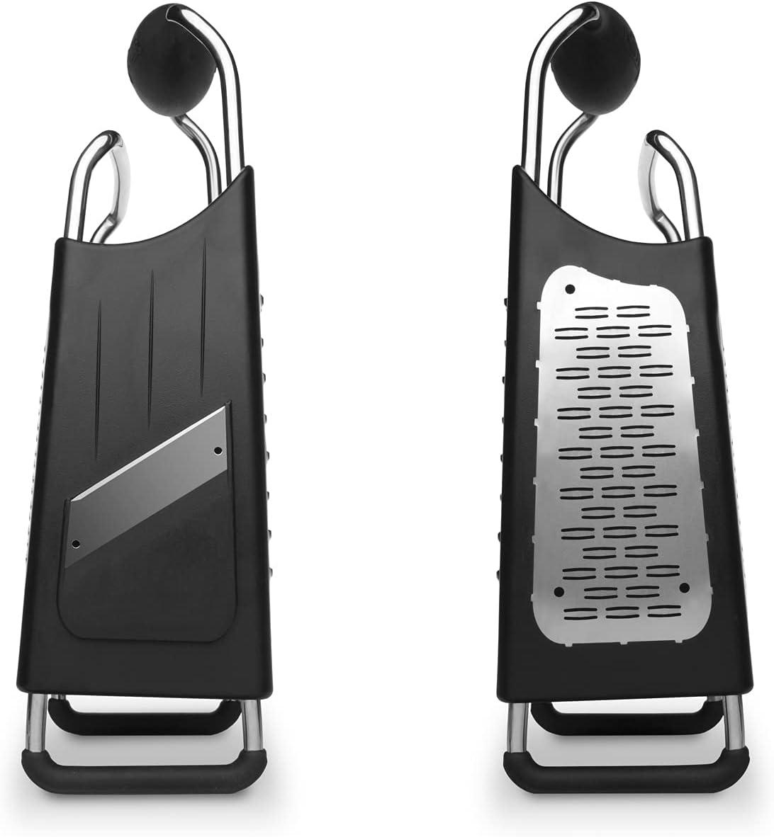 Microplane Black Stainless Steel 4-Sided Box Grater