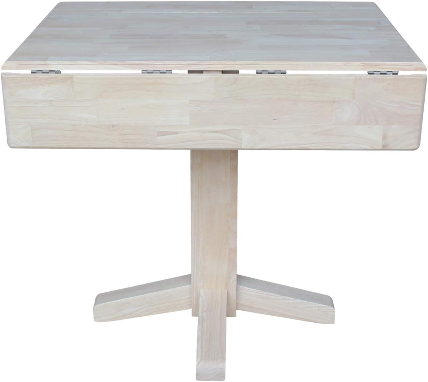 36" Sanders Square Dual Drop Leaf Dining Table - International Concepts