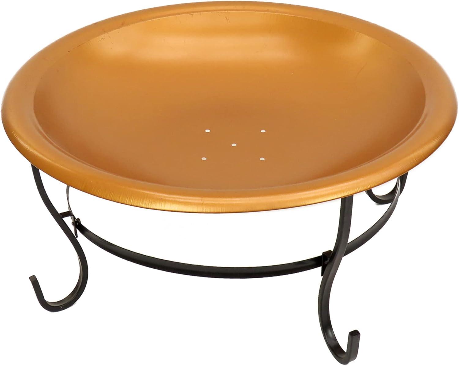 29" Copper Fire Pit with Stand and Screen - National Tree Company