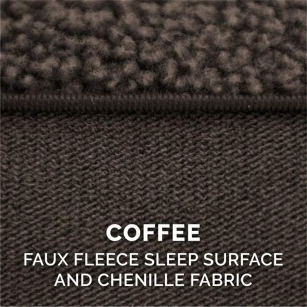 FurHaven Plush & Suede Orthopedic Sofa Dog Bed - Large, Espresso