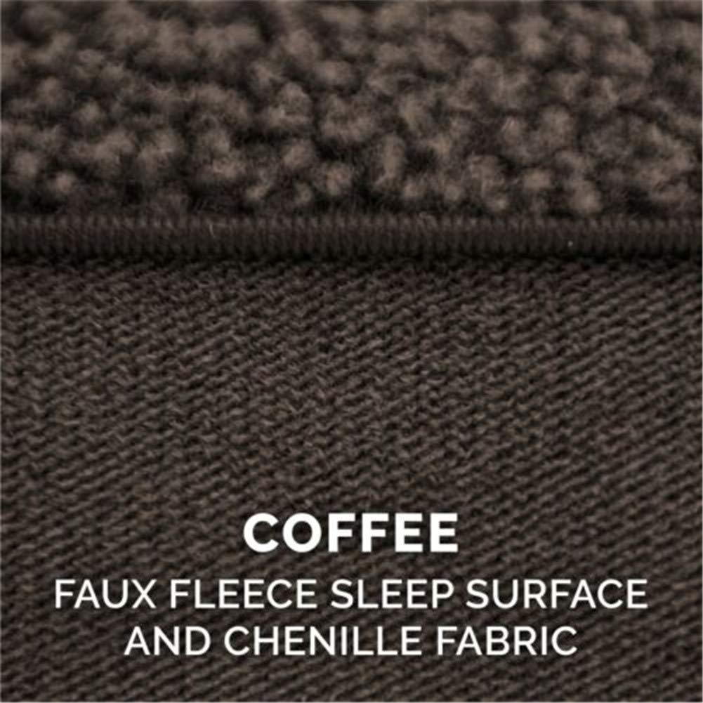 FurHaven Plush & Suede Orthopedic Sofa Dog Bed - Large, Espresso