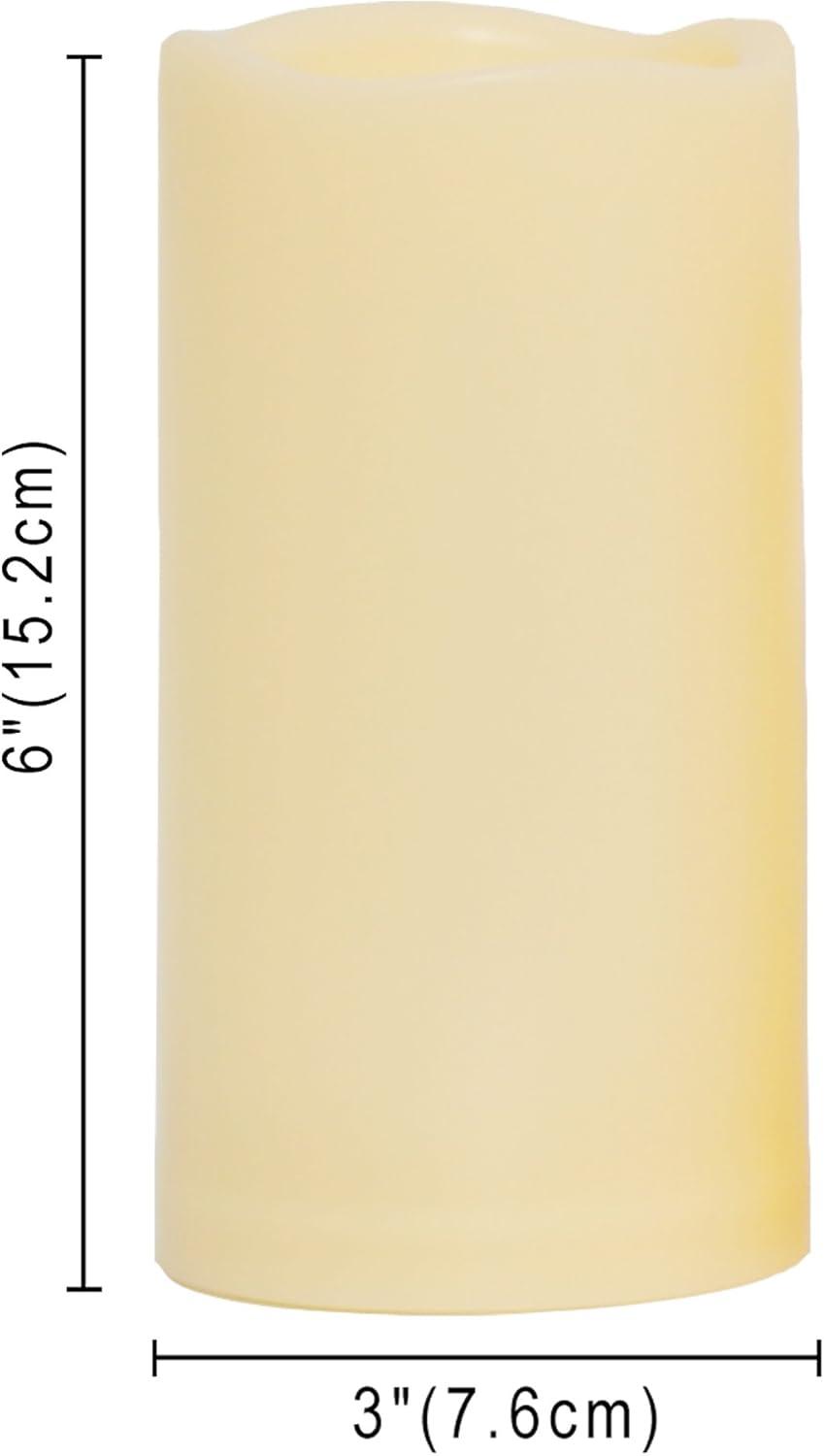 TVTimeDirect - Battery Operated LED Color Changing Flameless Remote Candles Set of 3- Multicolored