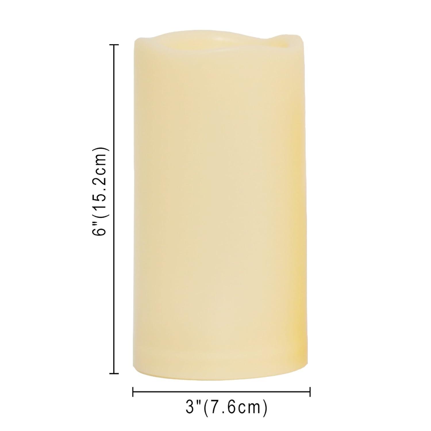 TVTimeDirect - Battery Operated LED Color Changing Flameless Remote Candles Set of 3- Multicolored