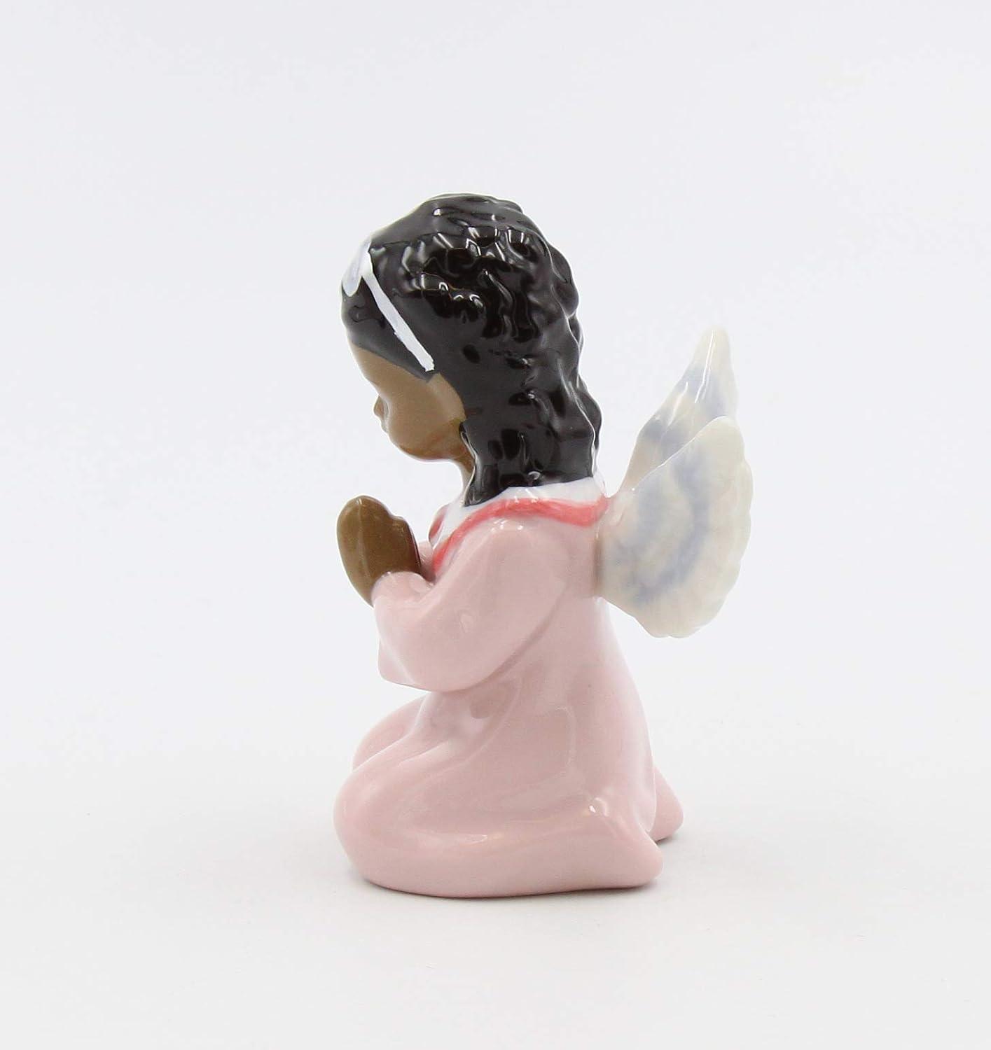 Kevins Gift Shoppe Ceramic Guardian Angel Girl Praying Figurine