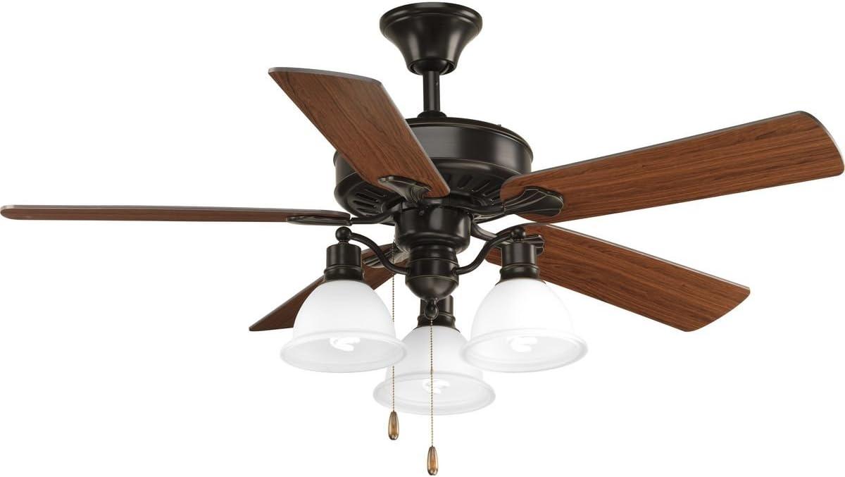 Progress Lighting P2503 Air Pro 5 Blade Hanging Indoor Ceiling Fan - Bronze