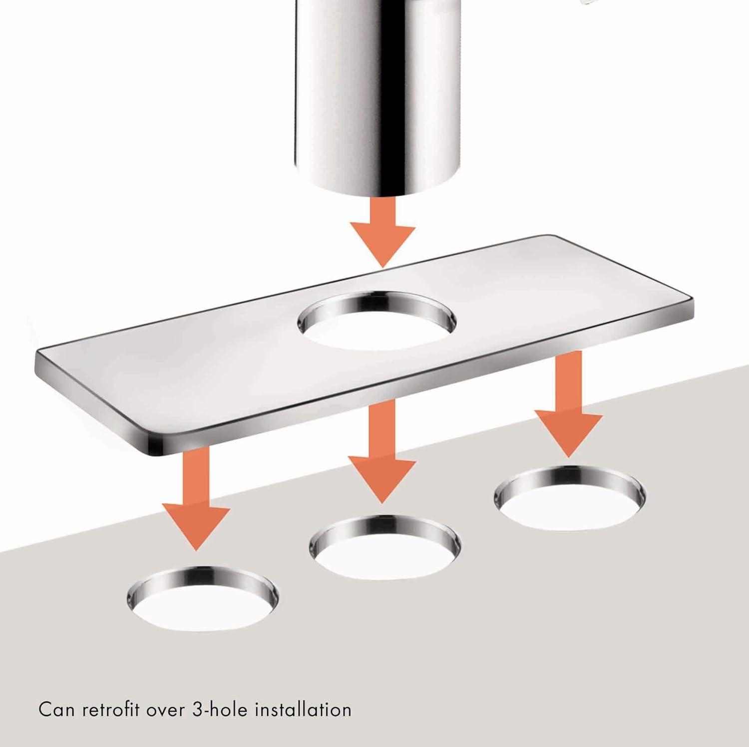 Talis S Modern Chrome Single Hole Bathroom Faucet with EcoRight