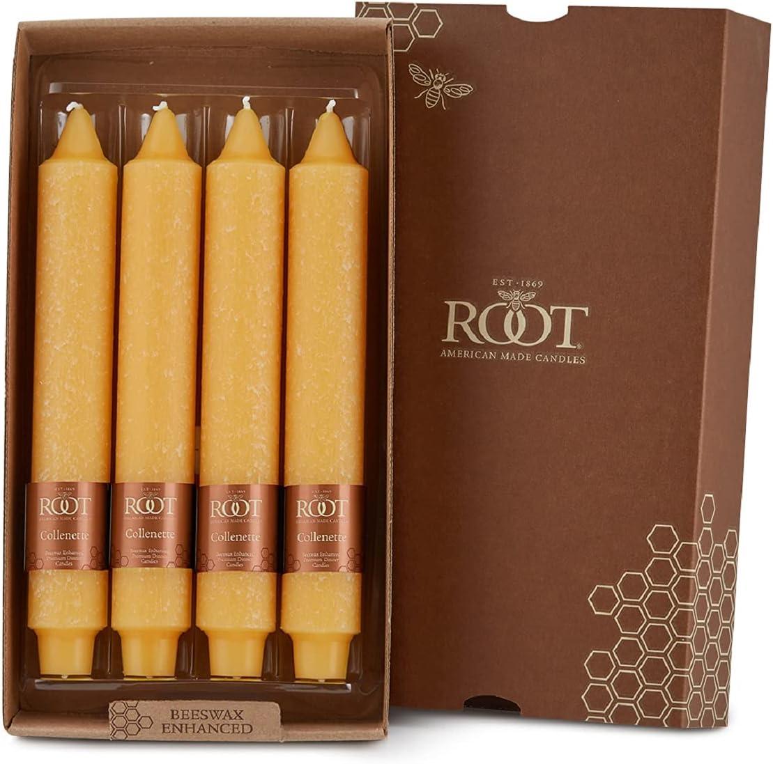 Root Candles Timberline Collenette Dinner Candle Taper (Set of 4)