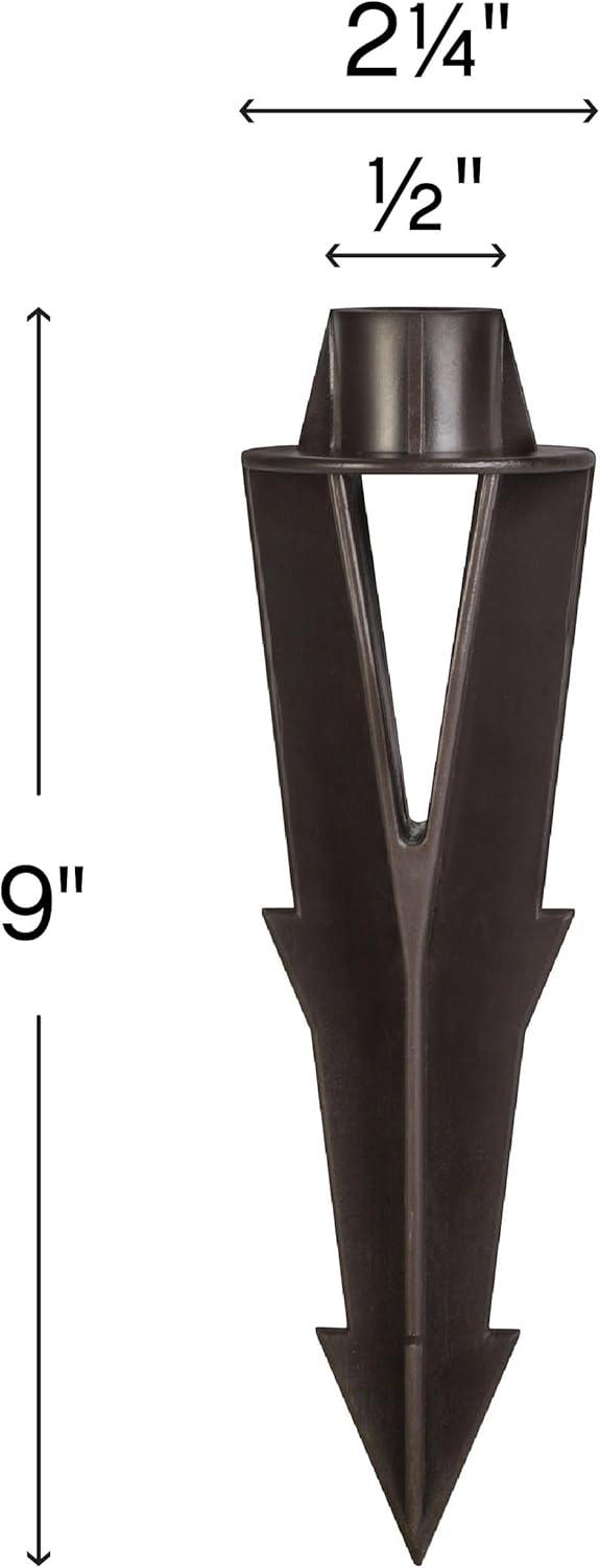 Bronze 9-Inch Composite Ground Stake for Pathway Lighting