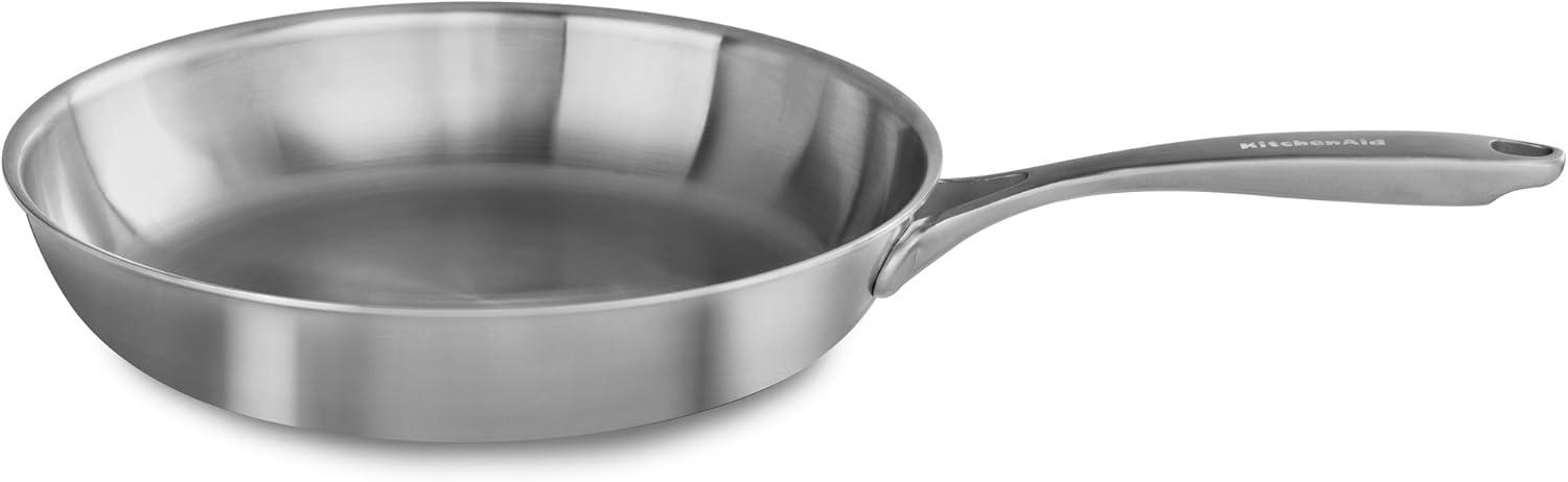 12" Stainless Steel Copper Core Non-Stick Skillet with Lid