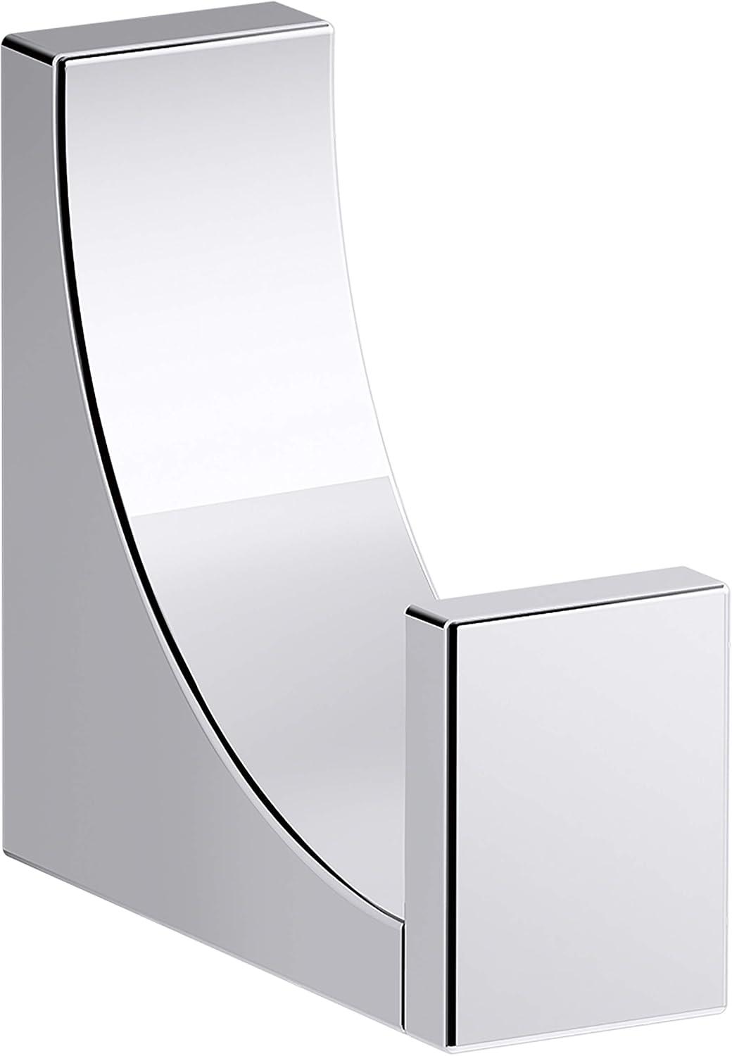 Polished Chrome Minimalist Robe Hook