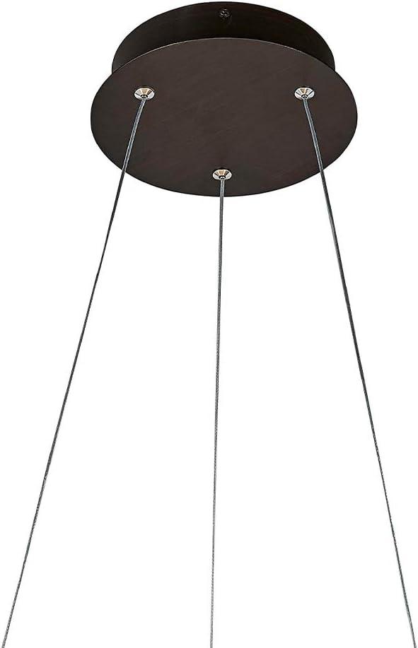 Oil Rubbed Bronze Circular LED Pendant Light