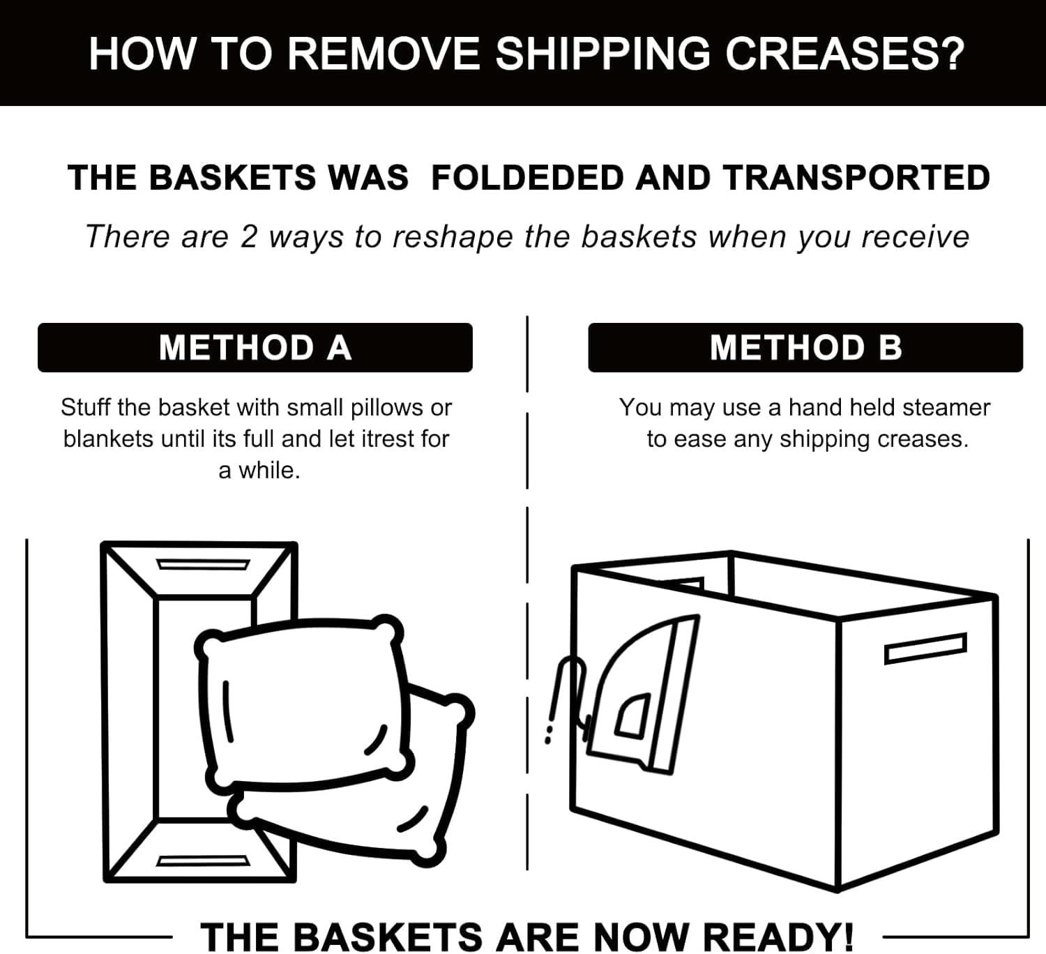 KOUROUU 3 Pack Cotton Rope Storage Basket Woven Shelf Storage Bin with Faux Leather Handles, Decorative Closet Shelf Woven Basket for Storage Organizers, 15 x 10 x 9, White/Gray