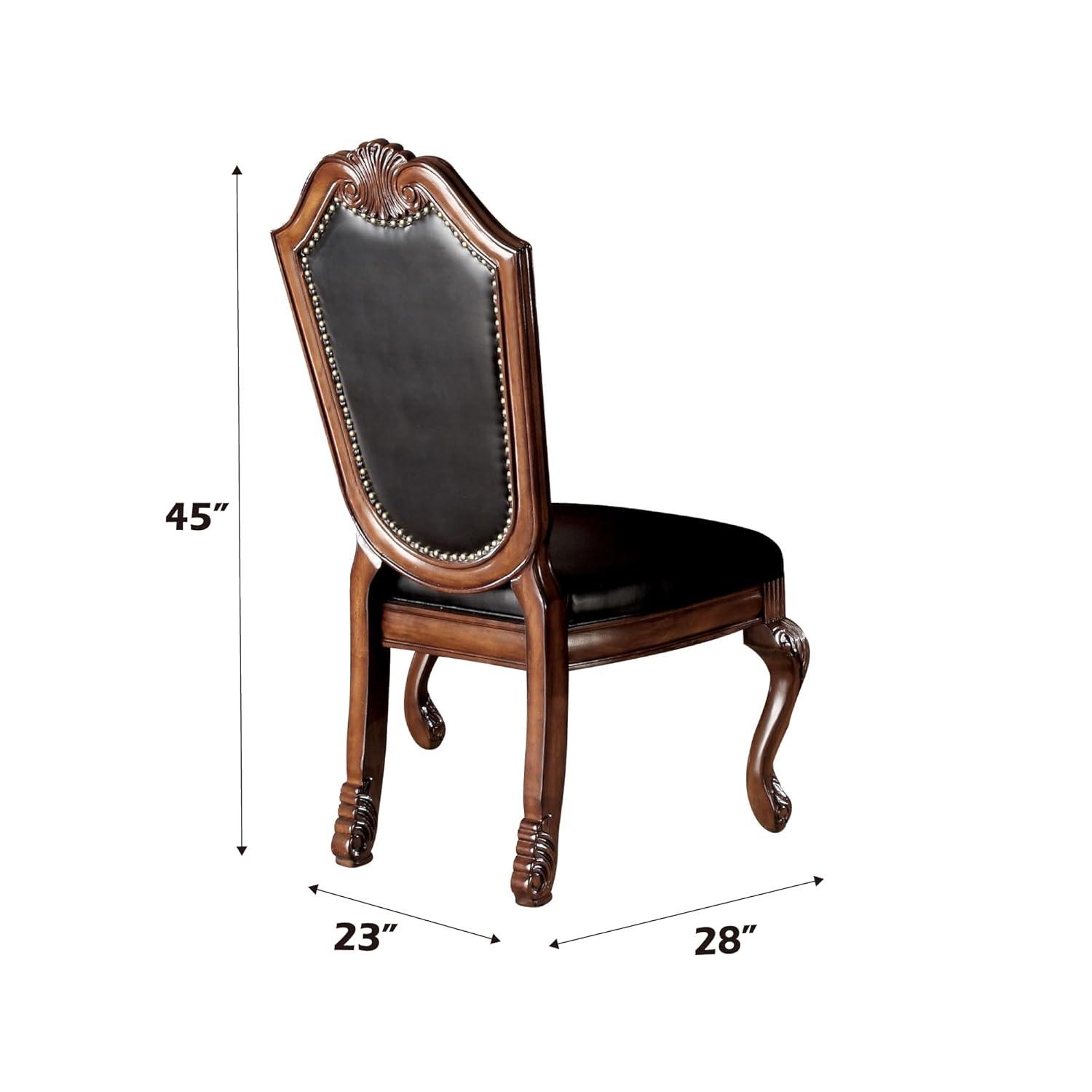 Acme Furniture Industry Inc. Chateau De Ville Side Chair (Set-2) in , Cherry (Set of 2)