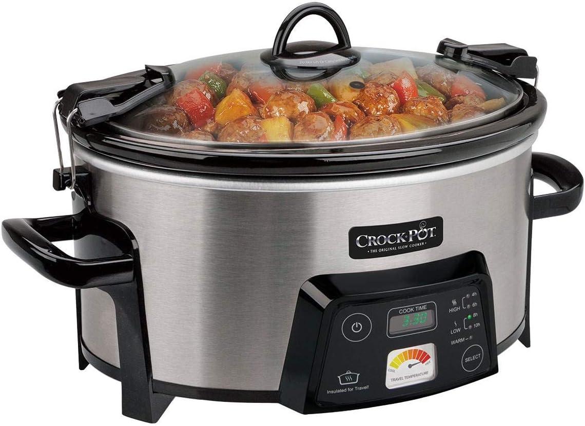 Crock-Pot SCCPCTS605-S Cook Travel Serve 6-Quart Programmable Slow Cooker