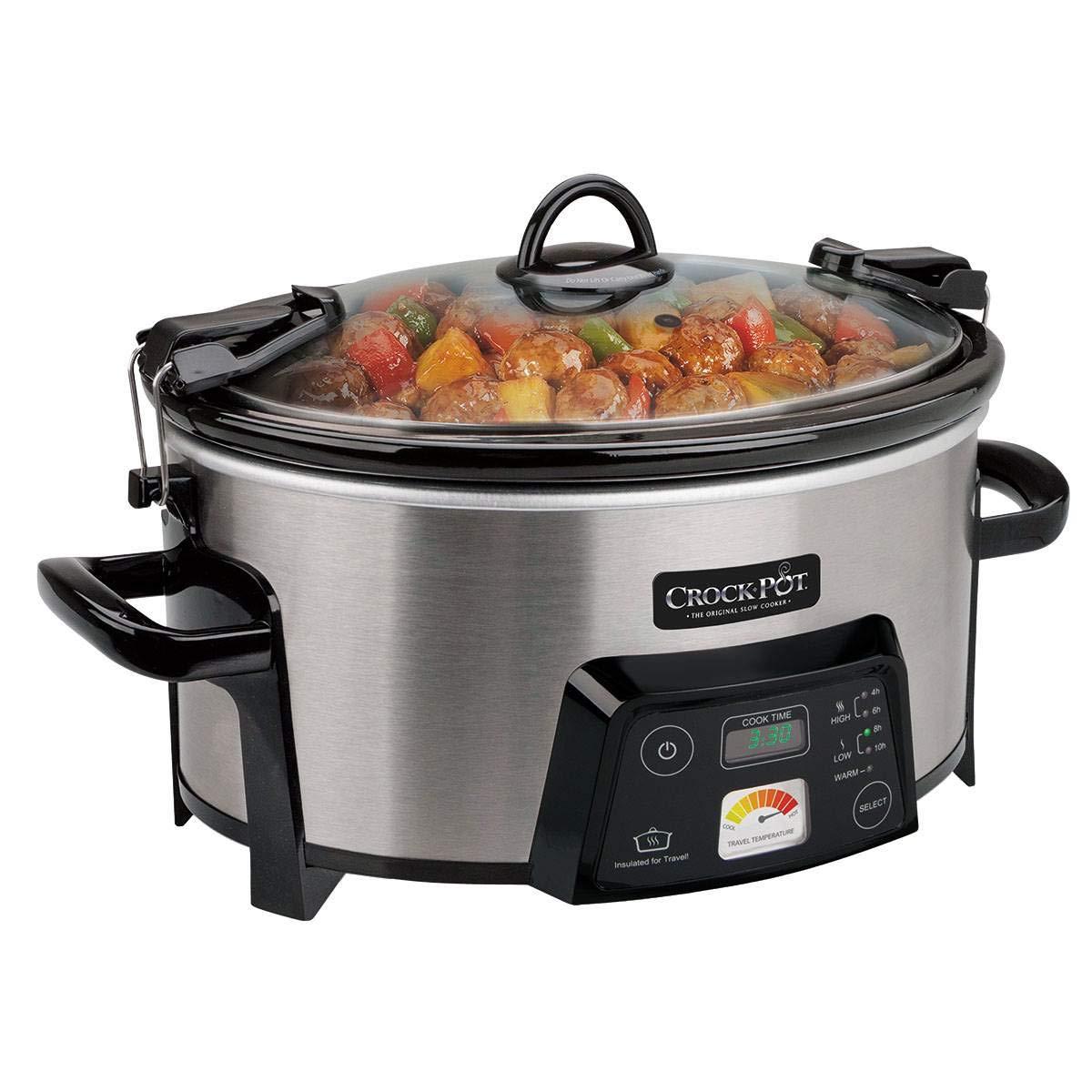Crock-Pot SCCPCTS605-S Cook Travel Serve 6-Quart Programmable Slow Cooker