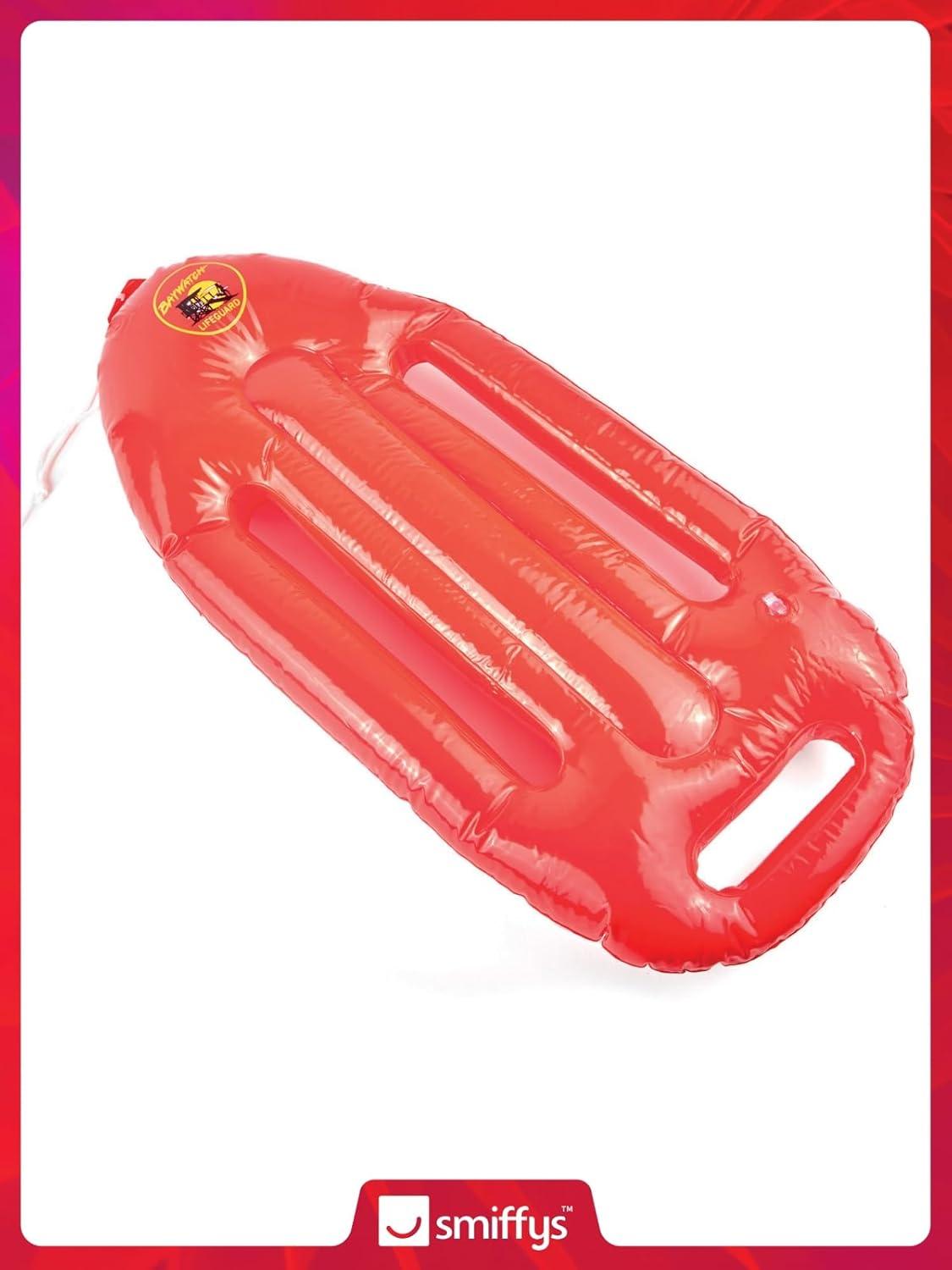 Smiffy's Costumes Baywatch Inflatable Mock Life Raft Preserver Boogie Board 27" Costume Accessory