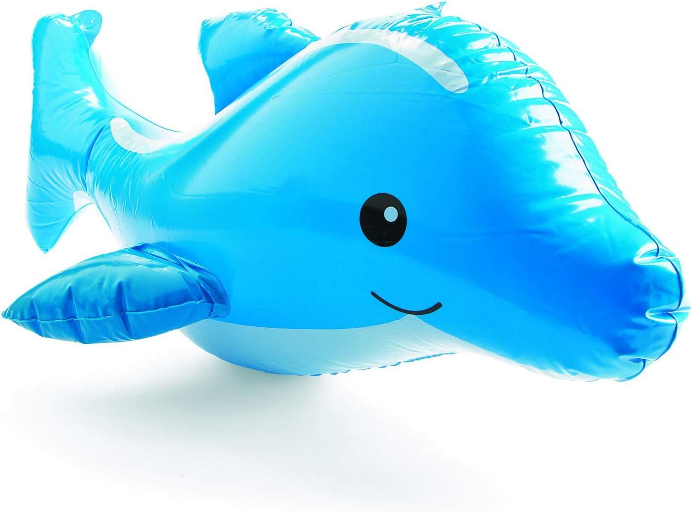 Fun Express Large Under The Sea Inflatables Party Favors and Decor, Includes a Whale, Dolphin, Octopus, Shark, Rainbow Fish, and Sea Horse - VBS Vacation Bible School Supplies/Decor 6 Pieces