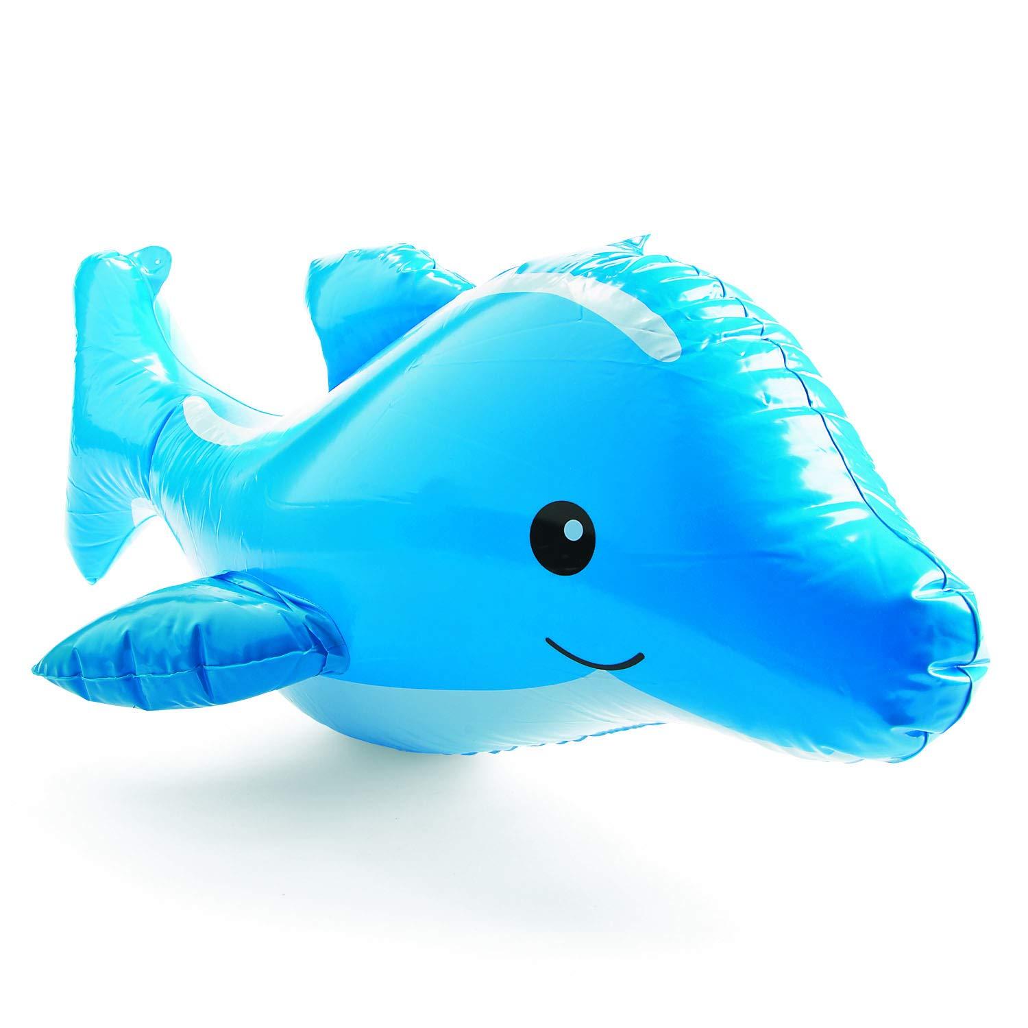Fun Express Large Under The Sea Inflatables Party Favors and Decor, Includes a Whale, Dolphin, Octopus, Shark, Rainbow Fish, and Sea Horse - VBS Vacation Bible School Supplies/Decor 6 Pieces