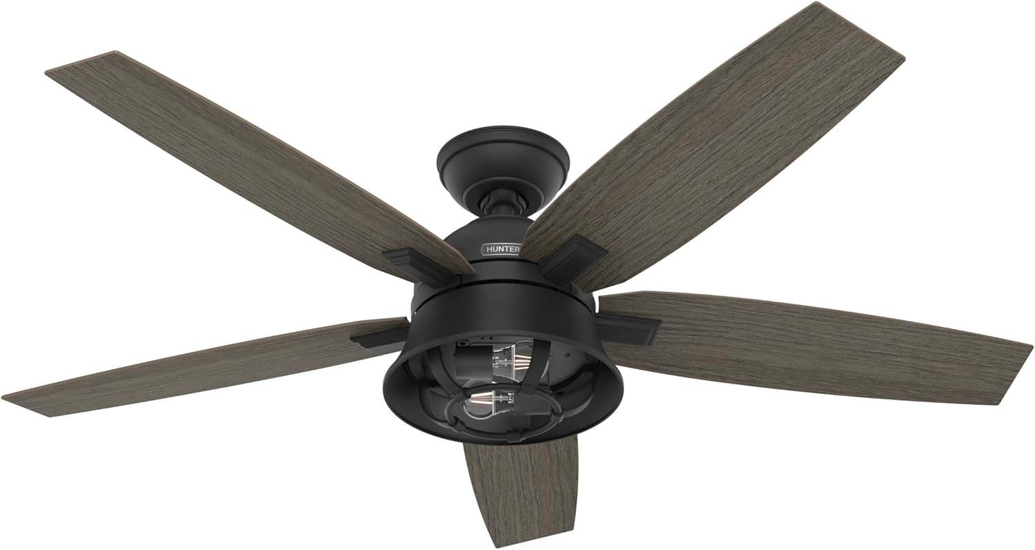52" Hampshire 5 - Blade Ceiling Fan With LED Light Kit And Handheld Remote
