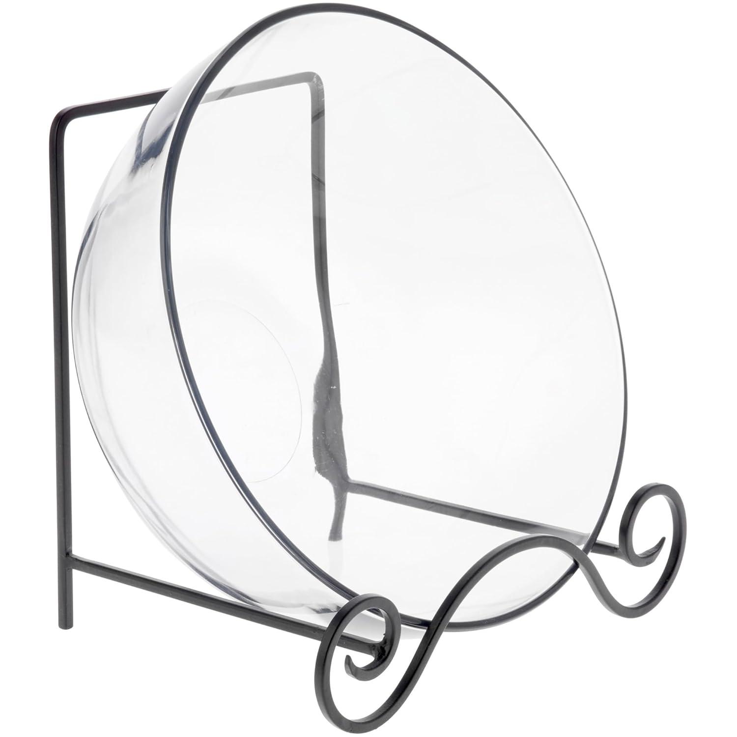 Bard's Wrought Iron Bowl or Deep Platter Stand, 9.375" H x 10.25" W x 7.625" D (For 12" - 16" Bowls or Deep Platters)