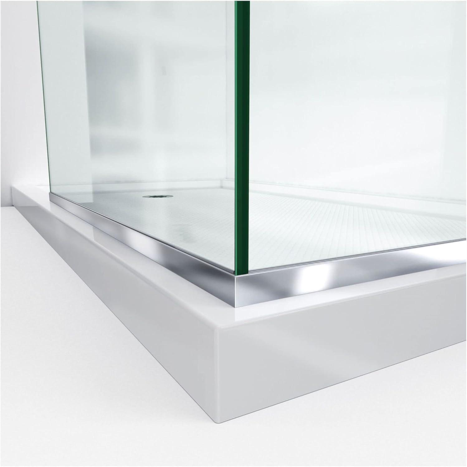 Linea 30" W x 72" H Frameless Fixed Glass Panel