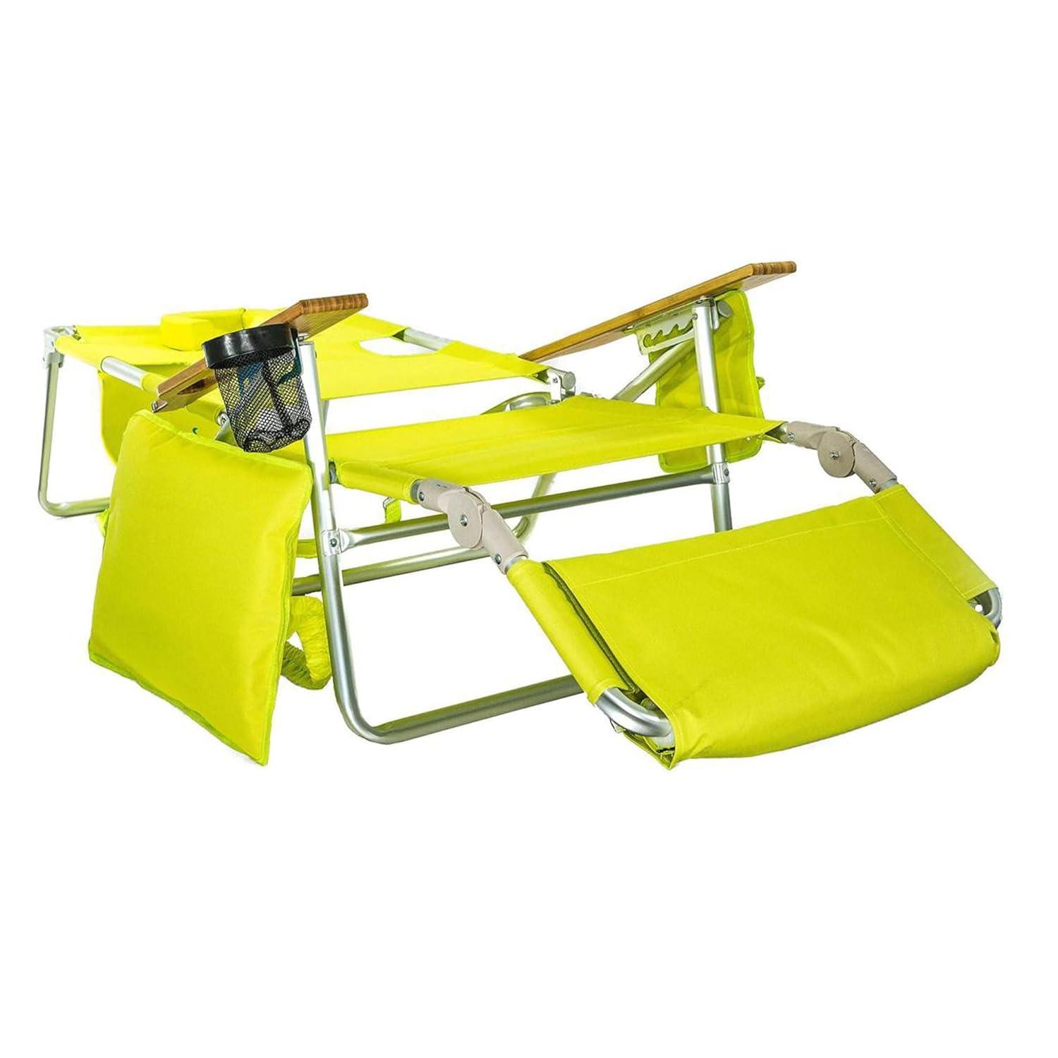 Ostrich Deluxe Padded Lightweight Portable Adjustable Outdoor Reclining Folding Chair with Footrest & Reviews | Wayfair
