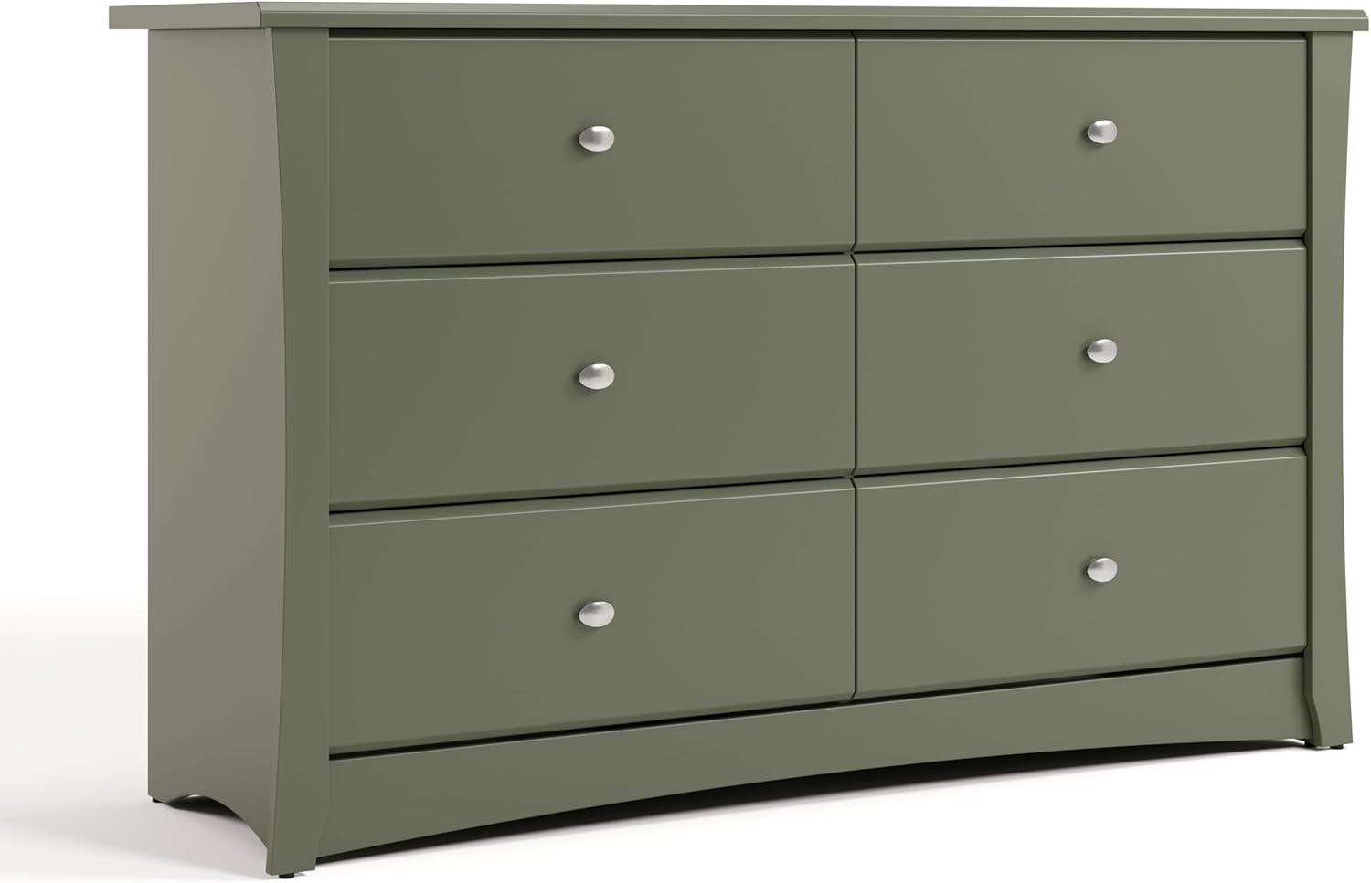 Crescent 6 Drawer Double Dresser