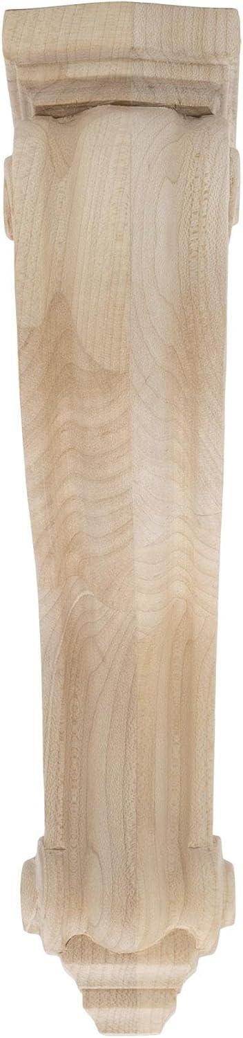 Architectural Products by Outwater L.L.C. 8 in x 2 in x 4-3/4 in Unfinished Small Solid Classic Traditional Plain Wood Corbel