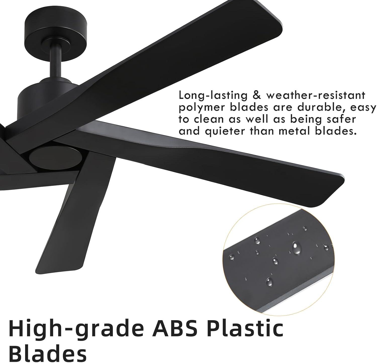 5-ABS Blades Indoor Ceiling Fan without Light