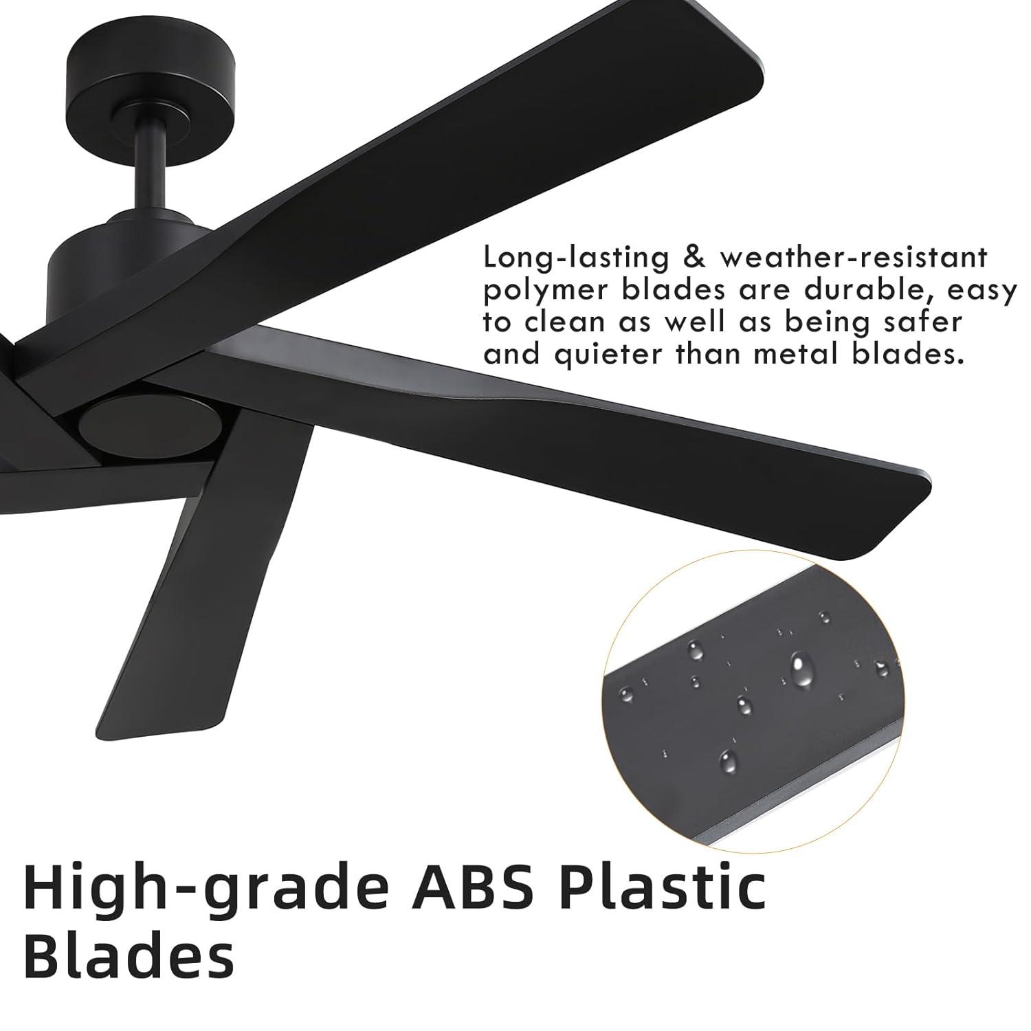 5-ABS Blades Indoor Ceiling Fan without Light