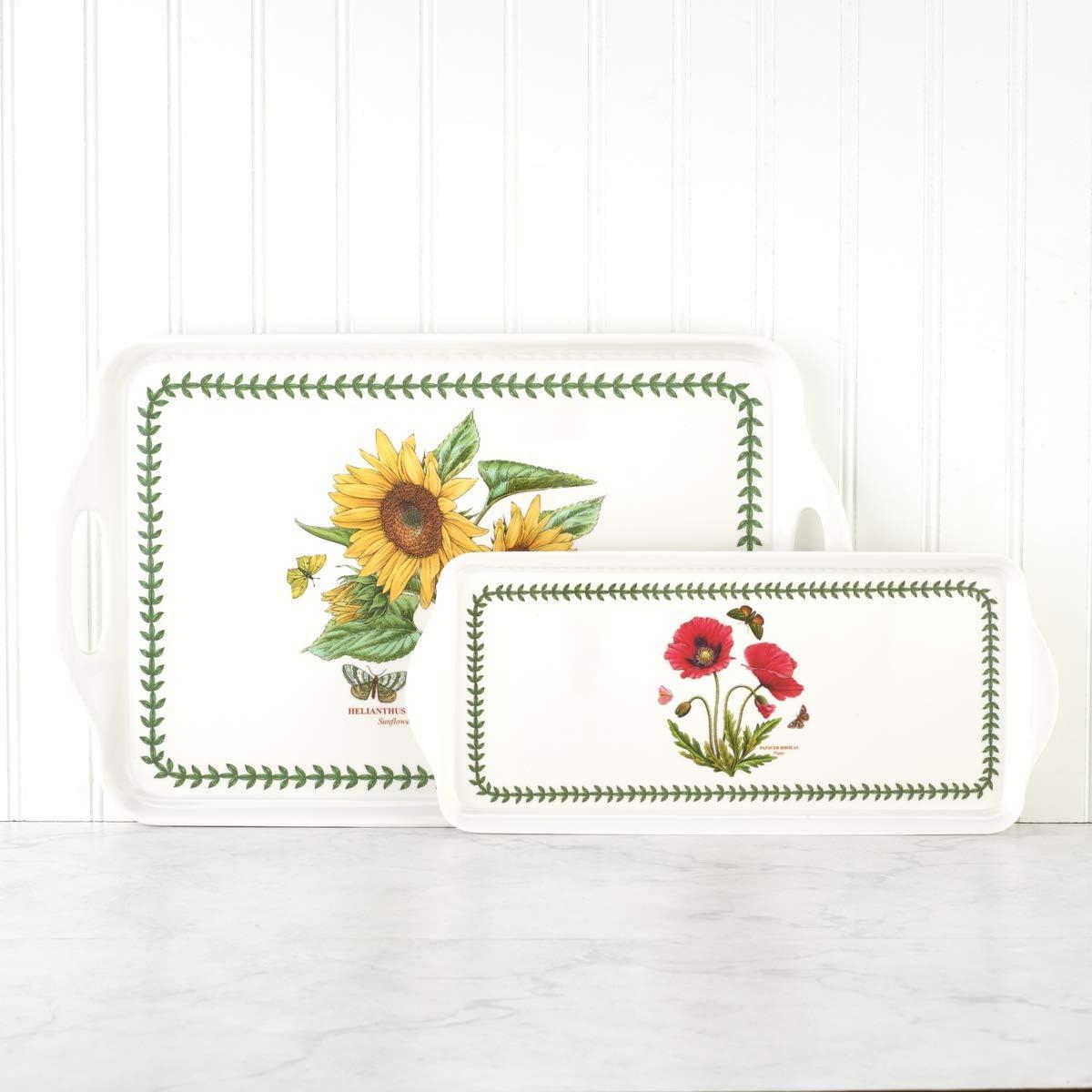 Pimpernel Botanic Garden Melamine Sandwich Tray (Poppy) - 15.1" x 6.5"