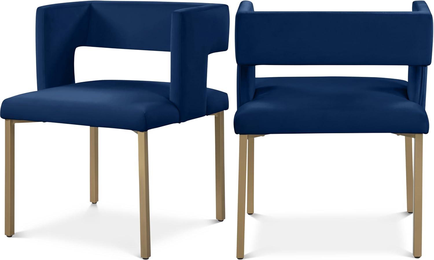 Inga 19'' H Velvet Upholstered Side Chair