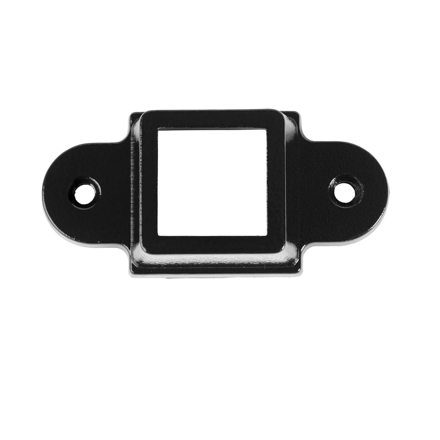 Legacy Collection Black Galvanized Steel Fence Mounting Bracket