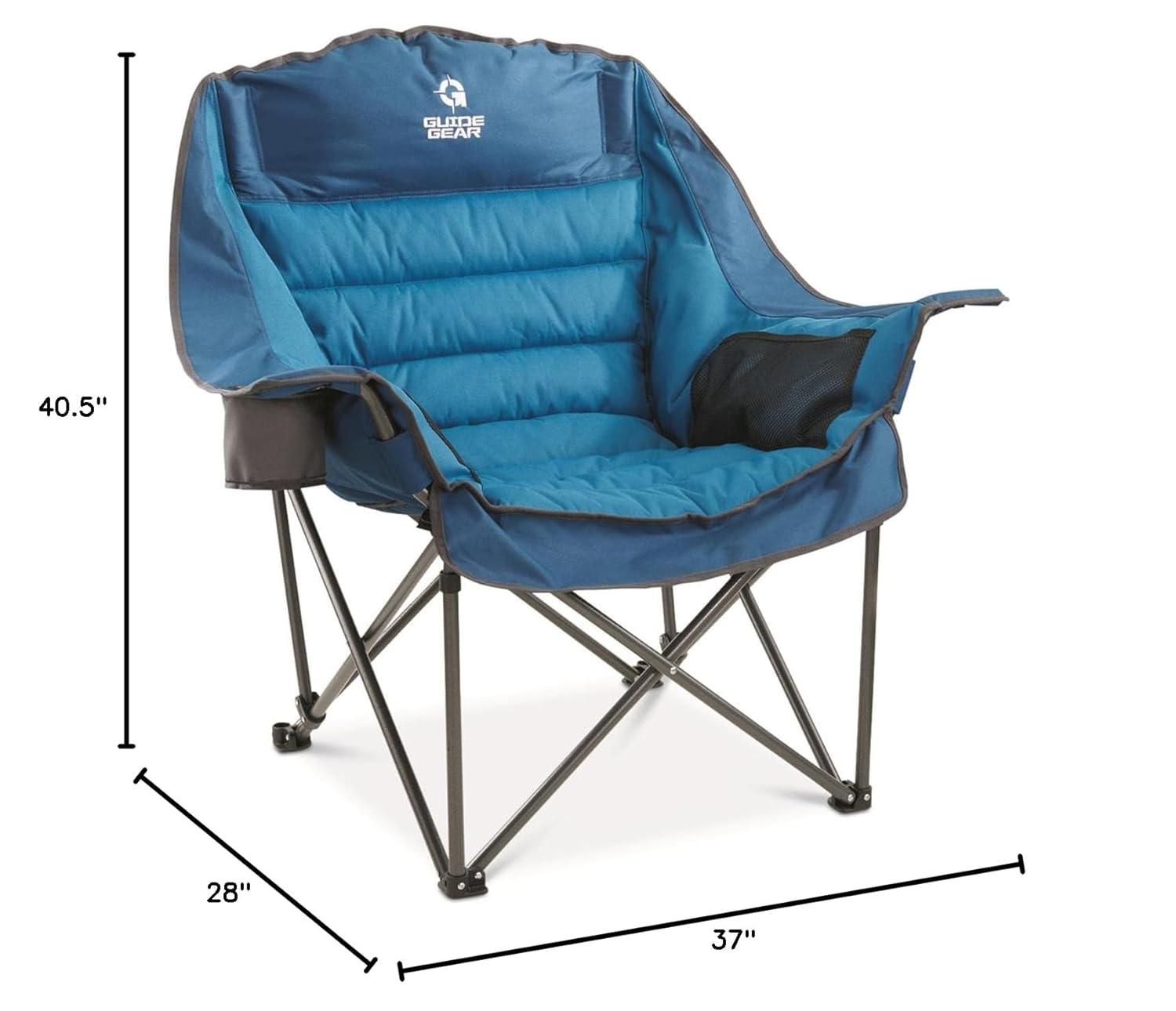 Guide Gear Oversized XL Comfort Padded Camping Chair, 400-lb. Capacity.