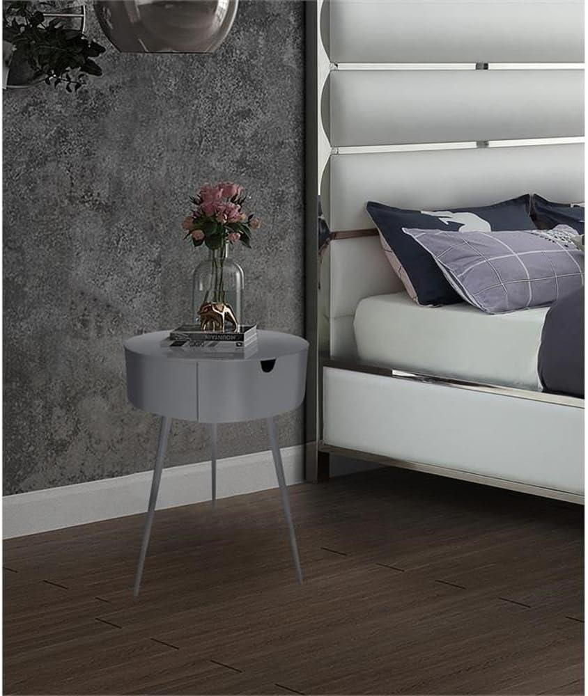 Meridian Furniture,Bali Grey Nightstand