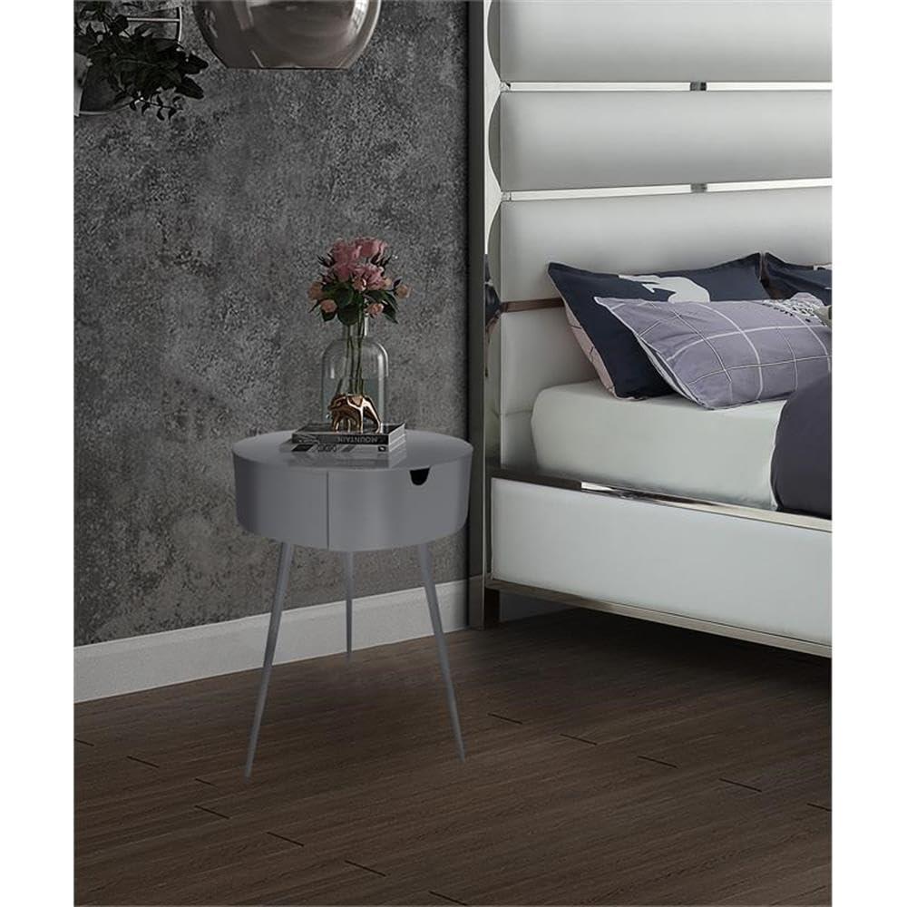 Meridian Furniture,Bali Grey Nightstand