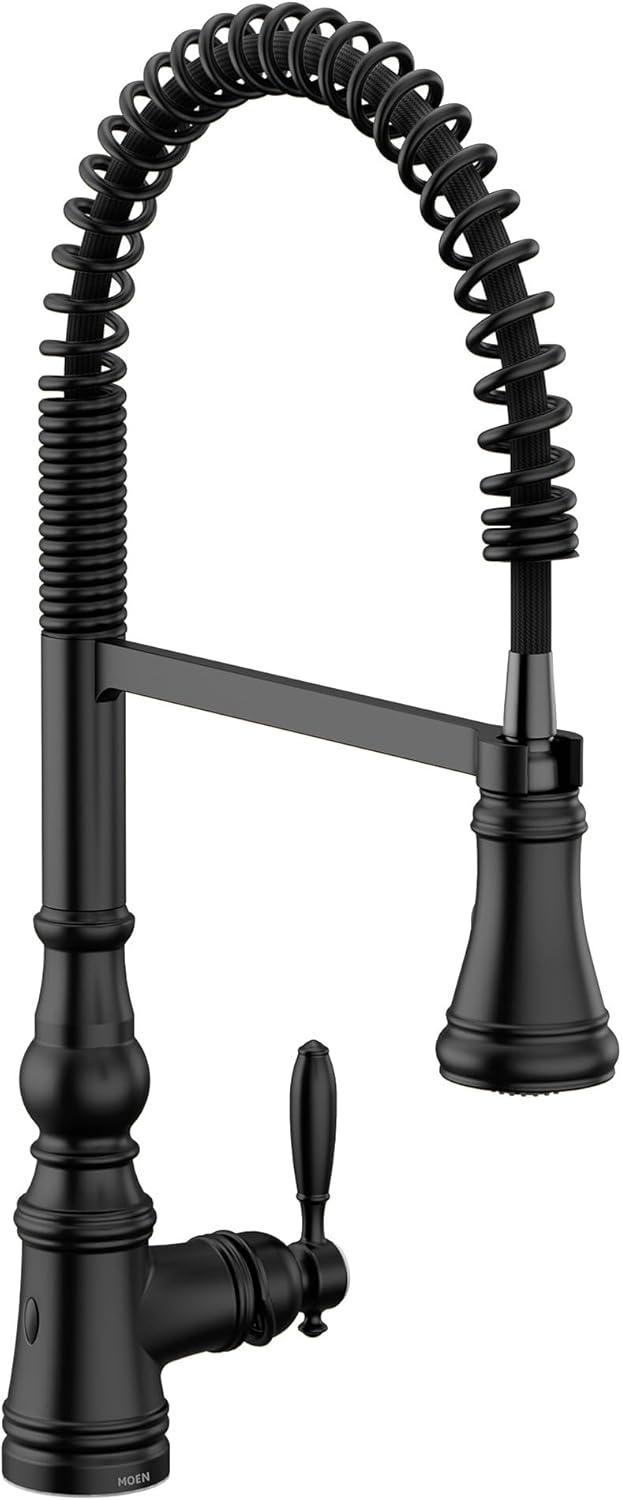 Moen Weymouth MotionSense Wave Single Handle Pre-Rinse Spring Pulldown Kitchen Faucet