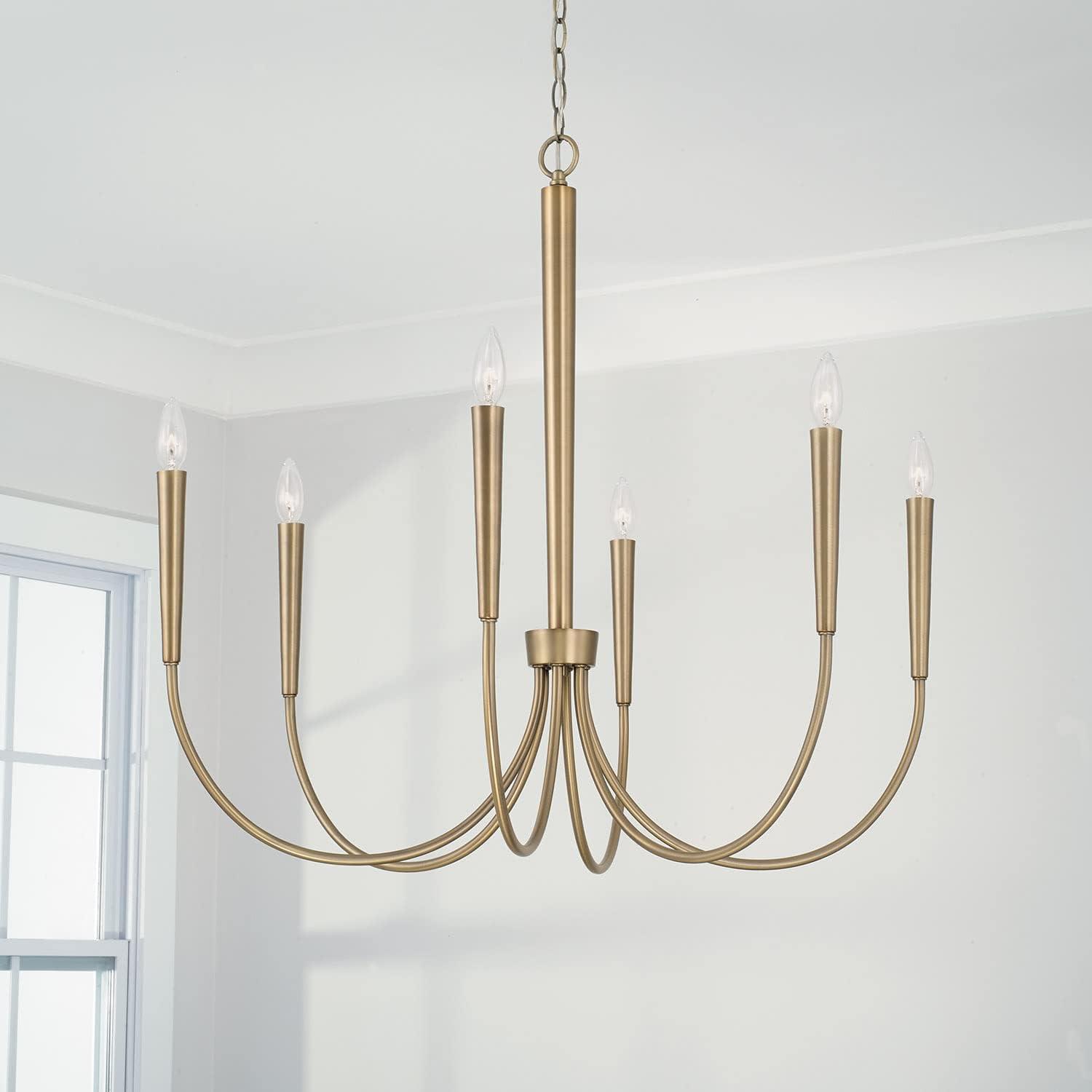 6 - Light Dimmable Classic / Traditional Chandelier