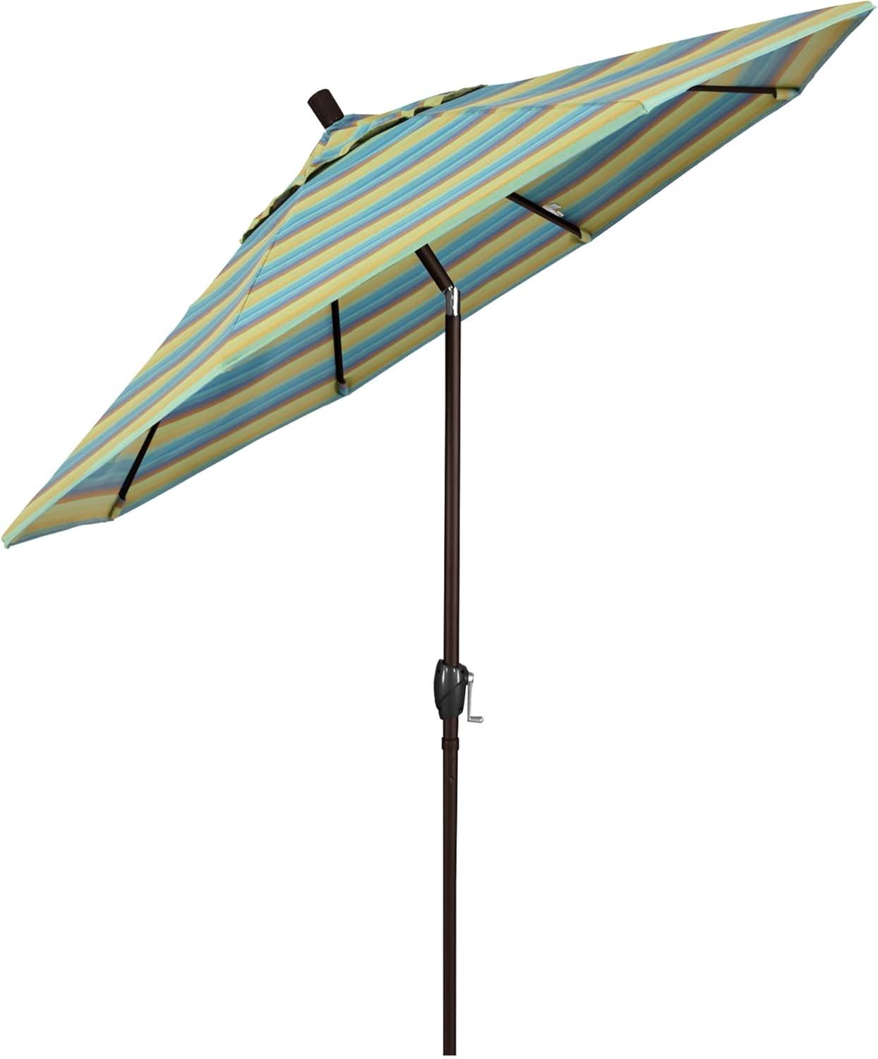 7.5 ft. Astoria Lagoon Aluminum Market Patio Umbrella with Bronze Pole