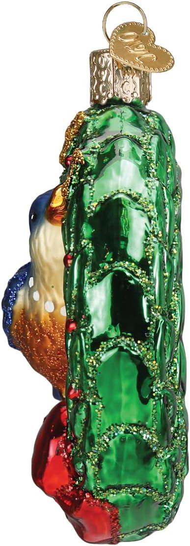 Handcrafted Glass Calling Bird Christmas Tree Topper