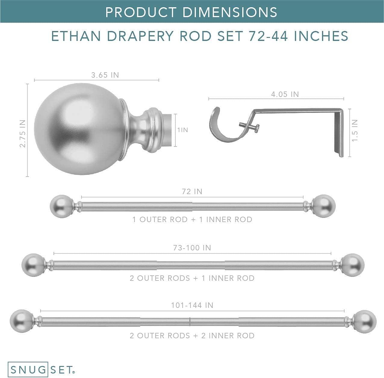 Steel Adjustable Single Curtain Rod