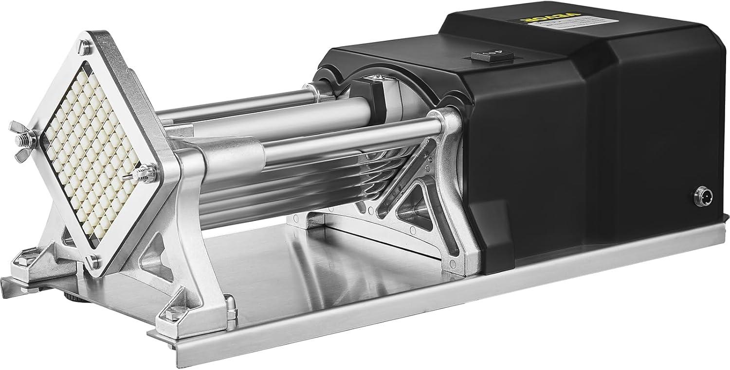 Vevor Electric French Fry Cutter with 6mm 9mm 13mm and 8-Wedge Blade Potato Chip Cutter Machine 110V 40W Stainless Steel Electric Potato Cutter Horizontal : Home & Kitchen