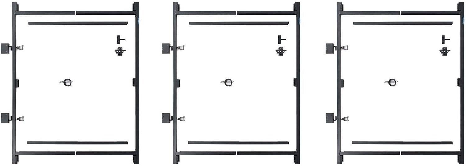 Adjust-A-Gate Steel Frame Gate Building Kit, 36"-60" Wide Up To 7' High (3 Pack)