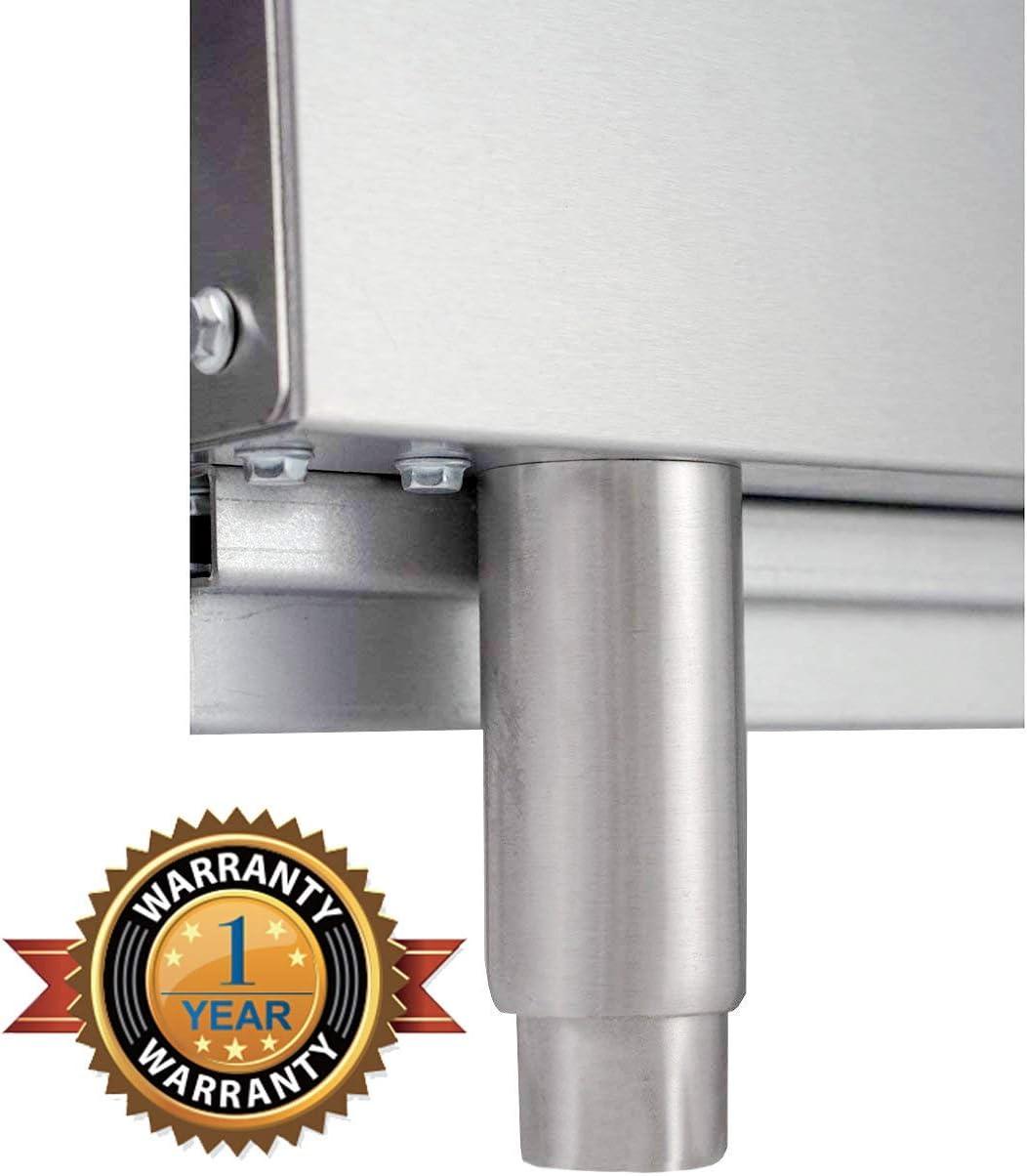 Stainless Steel Countertop Single Stock Pot Stove with Knob Controls