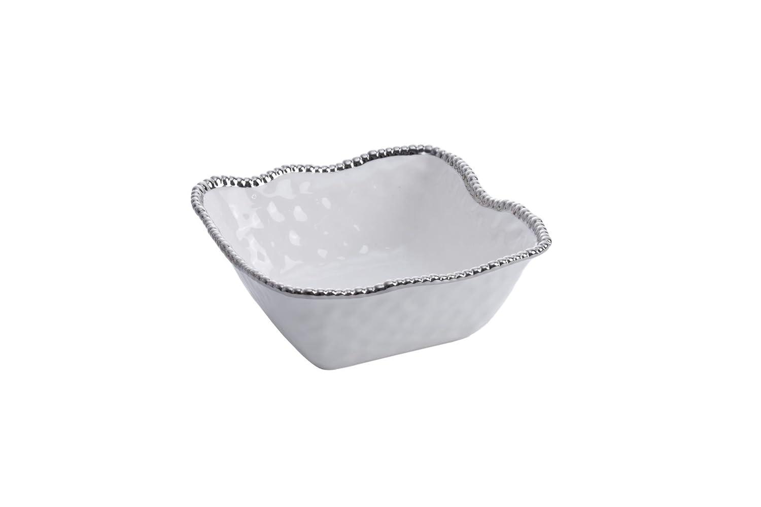 Pampa Bay Salerno Porcelain Large Square Salad Bowl