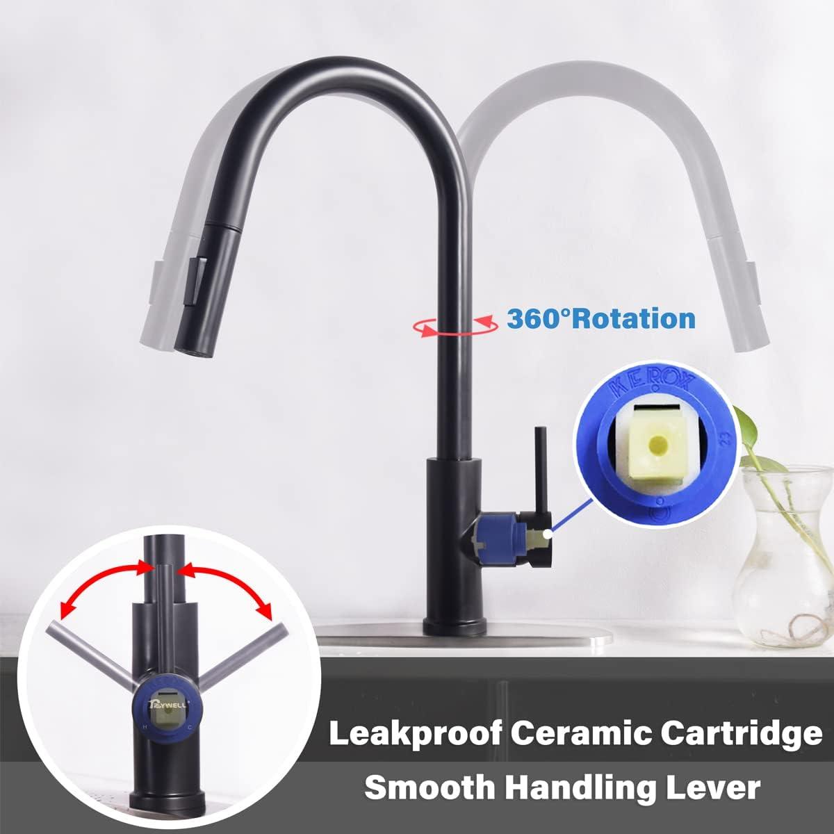 Kitchen Faucet Single Handle High Arc Utility Sink Faucet For Sink, RV, Laundry, Bar