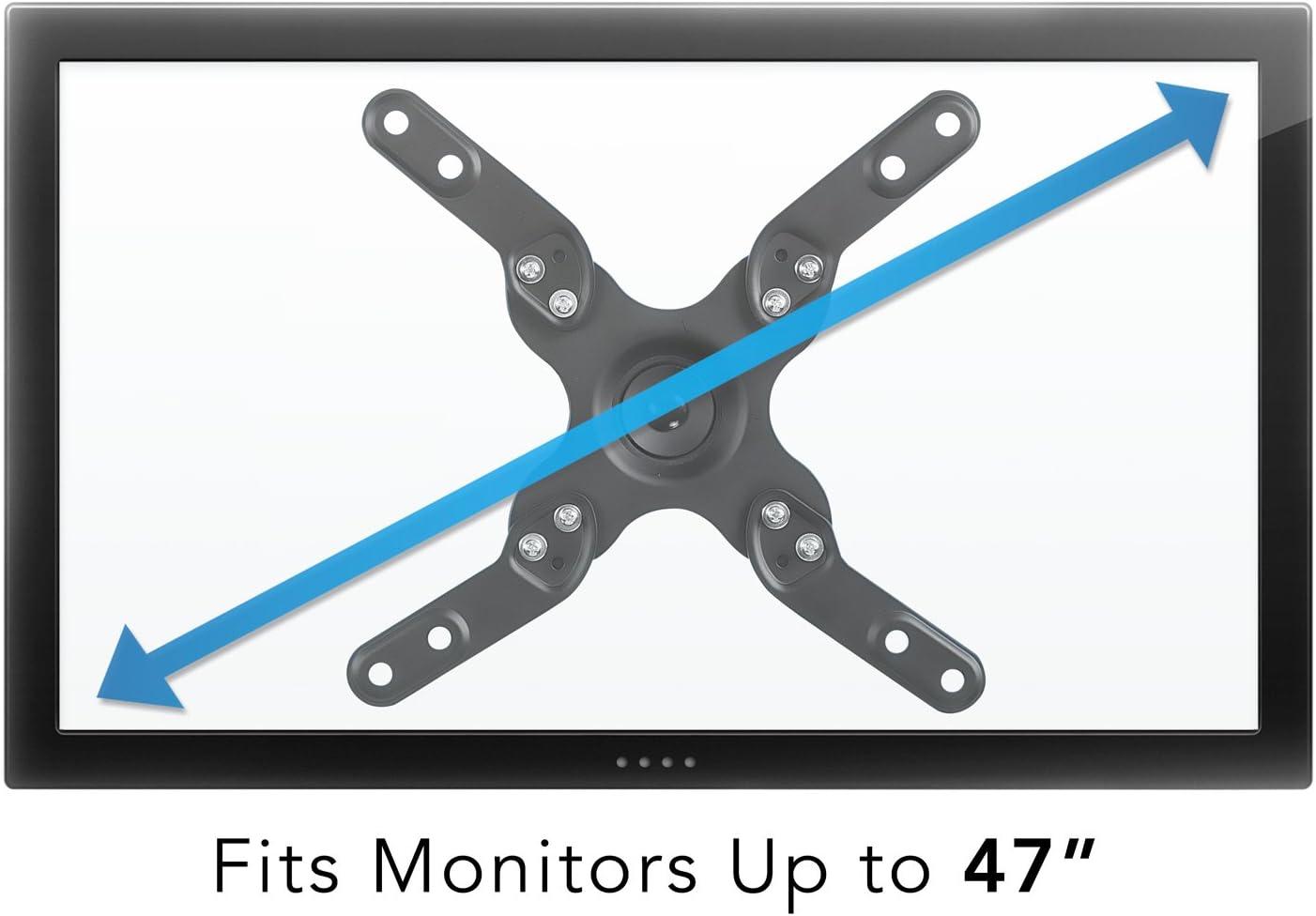 Black Steel Full-Motion TV Wall Mount for 17-55 inch Screens