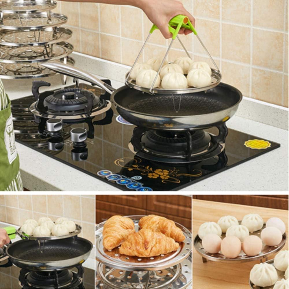 Steaming Rack Household Stainless Steel Cooking Ware Thickened Steaming Rack Stand (10 inch)