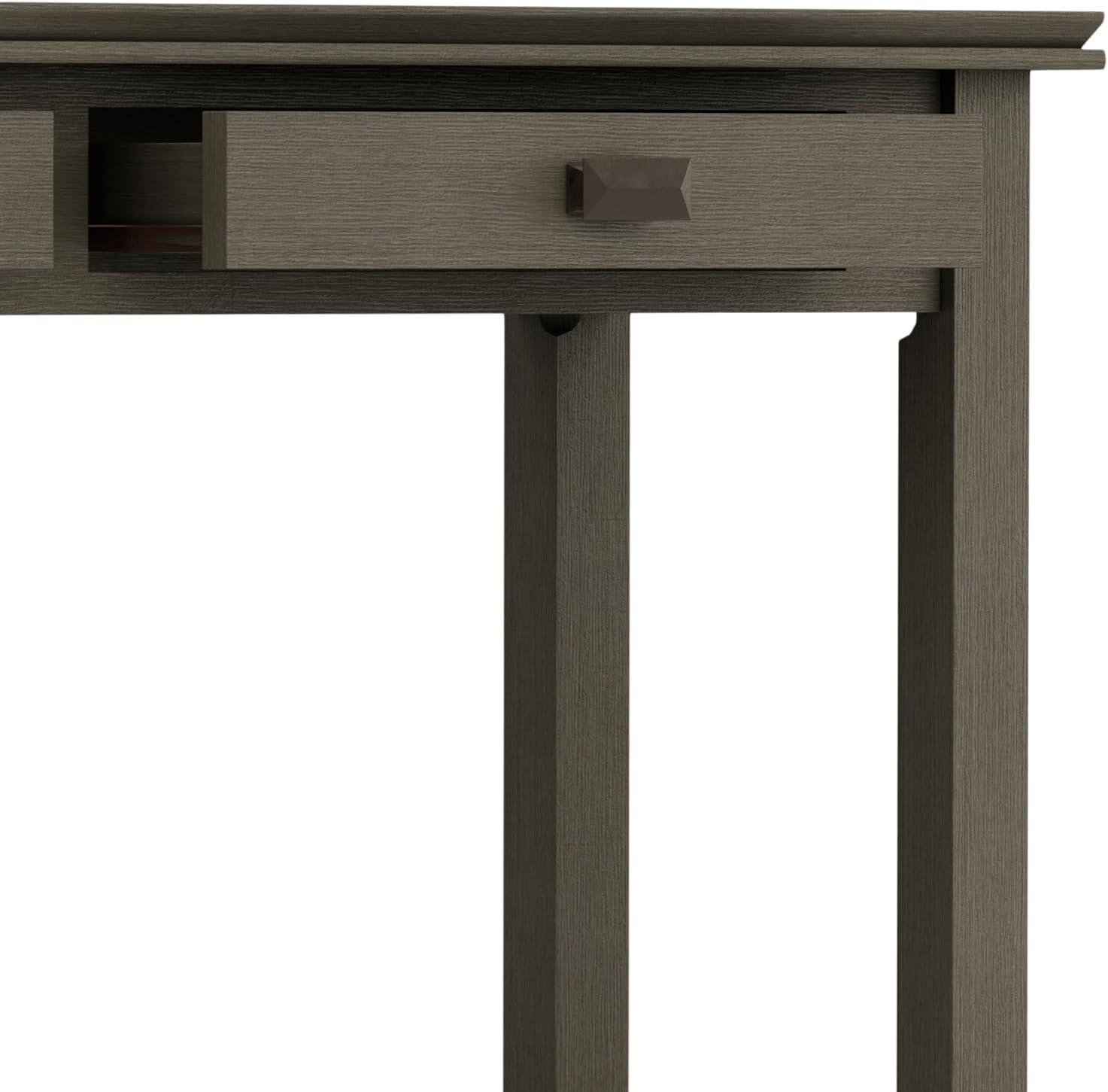 Simpli Home Artisan 46"W Solid Wood Storage Console Table with 2 Storage Drawers