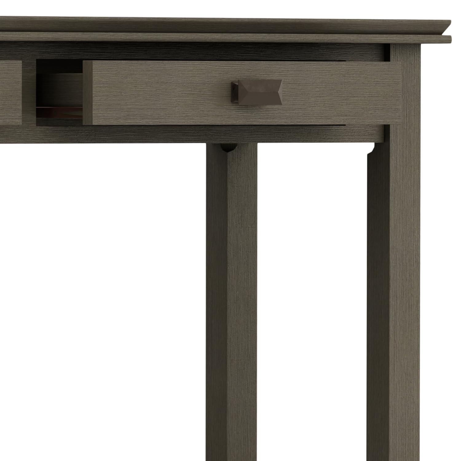 Simpli Home Artisan 46"W Solid Wood Storage Console Table with 2 Storage Drawers